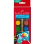 Vesivärinapit Faber-Castell 12 väriä halkaisija 24 mm