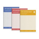 Vihko Nidottu Rhino A4 40 lehteä 7x7mm ruudut värilajitelma