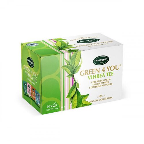 Vihreä tee Nordqvist Green Tea 4 You maustettu, 20pss