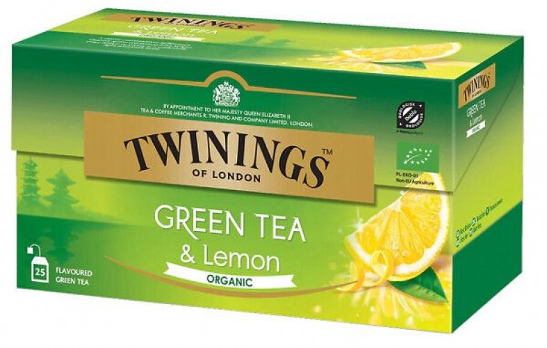 Vihreätee sitruuna Twinings luomu teepussi 25 pss 12pkt/ltk