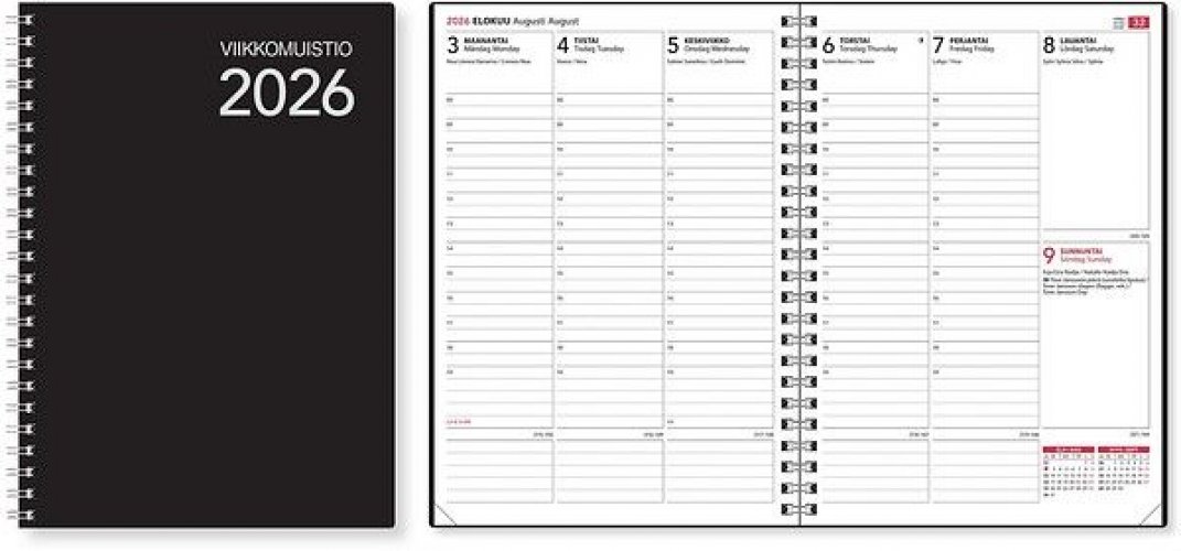 Viikkomuistio-vuosipaketti 2026