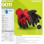 Viiltosuojakäsine HexArmor 9011 pisto/ 8/M punainen/musta