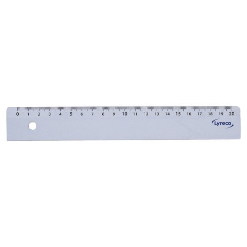 Viivotin Lyreco 20cm kirkas muovi viivain