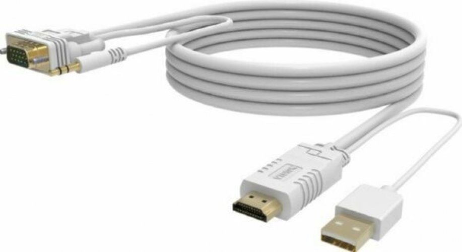 Vivolink HDMI+VGA+USB+3,5mm audiokaapeli 2 m musta