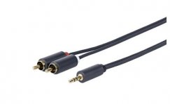 Vivolink 3.5MM - 2 X RCA 2 m uros-uros