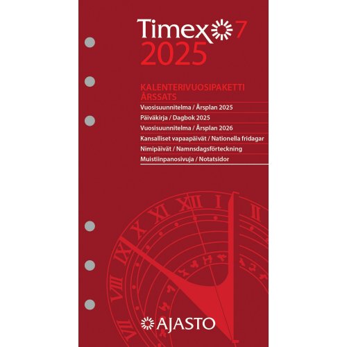 Vuosipaketti Ajasto Timex 7 2026 92 x 168mm