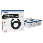 Wave EV 3-vaiheinen sähköauton lataus- Type 2 -Type2, 7m, musta