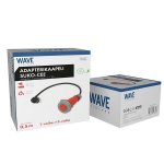 Wave EV adapterikaapeli Schuko CEE, 0,5m oranssi