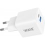 Wave Pikaverkkolaturi 45W USB-C/USB-A(30W+18W) valkoinen