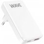Wave slim 65W GaN-verkkolaturi pikalataava USB-A/-C valkoinen