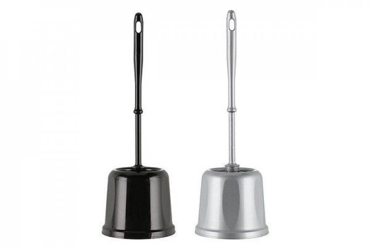 Wc-harjasetti Nord Clean Basic muovi lajitelma harmaa/musta