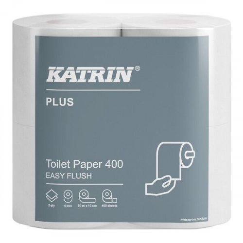 Wc-paperi Katrin Plus 400 Easy Flush 2-krs valk