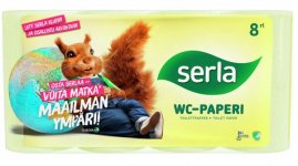 Wc-paperi Serla Toilet Yellow keltainen, 40rll/säkki