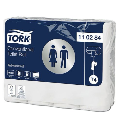 Wc-paperi tork 110284 adv 2-krs t4 24kpl