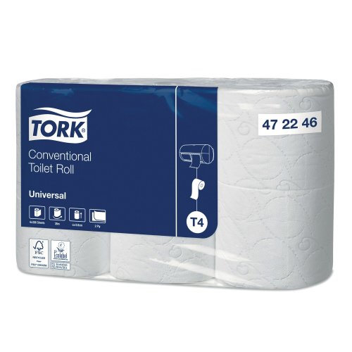 Wc-paperi Tork® 472246 t4 conventional 2-krs 6kpl, hinta 6,92€