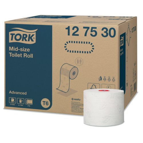 Wc-paperi Tork advanced mid-size t6 127530 27kpl