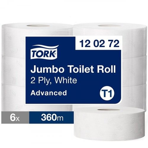 Wc-paperi Tork Jumbo T1 Advanced 2-krs valkoinen 360m 6rll