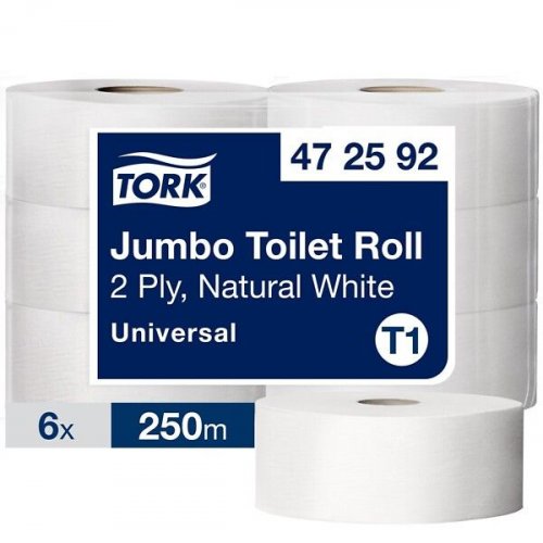 Wc-paperi Tork Jumbo valkoinen T1,2krs