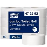 Wc-paperi Tork Jumbo valkoinen T1, 2krs , 1388ark/rll,6rll/sk