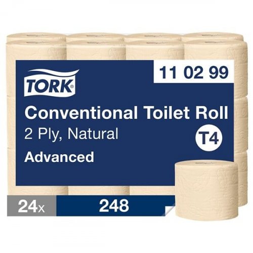 Wc-paperi Tork T4 Advanced Natural 2-krs 24rll