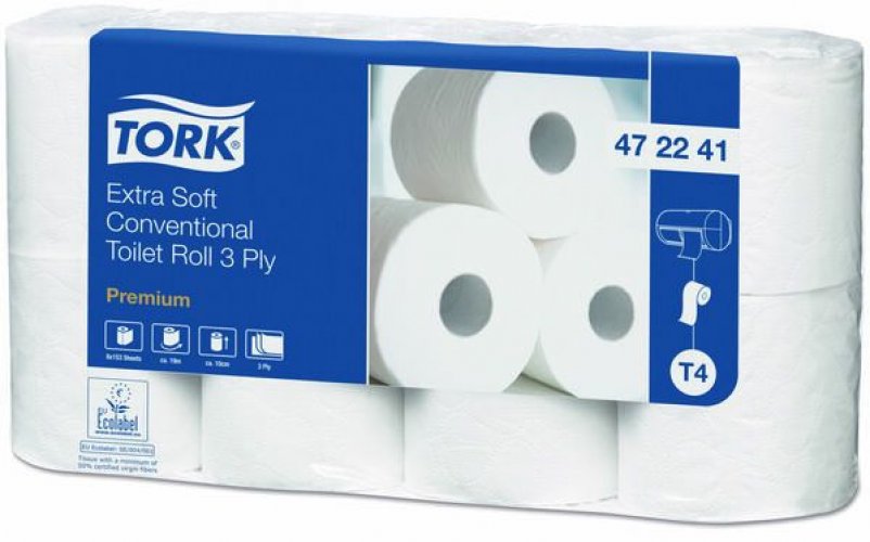Wc-paperi Tork Extra Soft Premium T4 3-krs
