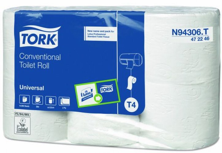 Wc-paperi Tork Universal T4 2-krs luonnonvalk