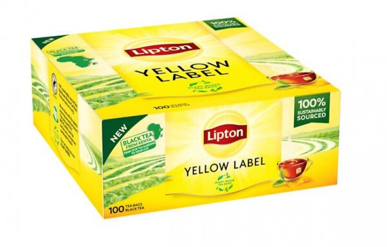 Yellow label tee Musta Lipton HoReCa