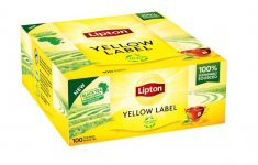 Yellow label tee Musta Lipton HoReCa 100kpl