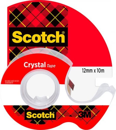 Teippi Scotch Crystal 12mm 10m katkojalla kirkas